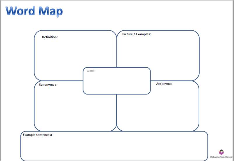 Maps For Vocabulary Development Word Vocabulary Word Of The Day Set 1
