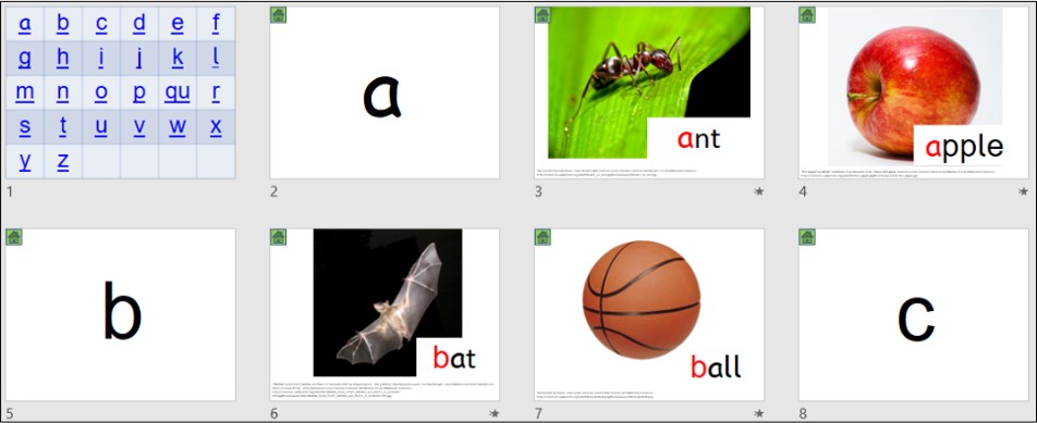 alphabet PowerPoint